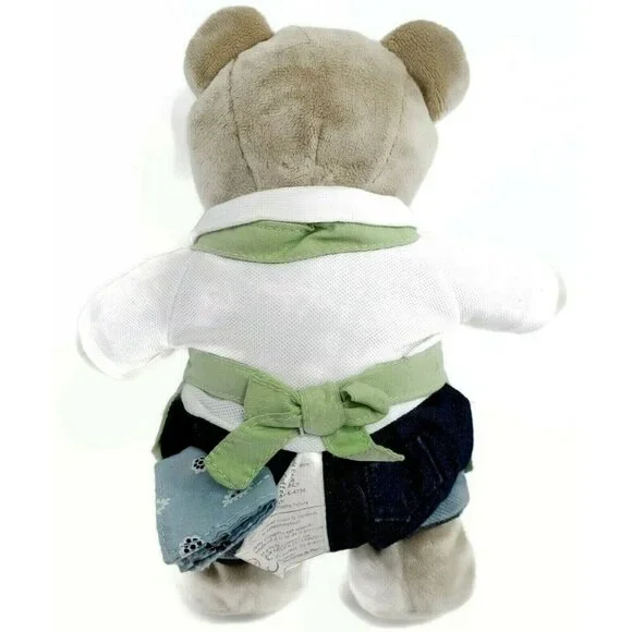 Starbucks Bearista Bear Gardener 10'' Jeans Apron Plush Stuffed Toy 47th Ed 2006 - Picture 3 of 9